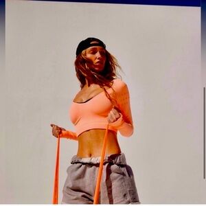 NWOT 🧡FP Movement long sleeve crop top